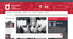 Desktop Screenshot of dzieje.pl
